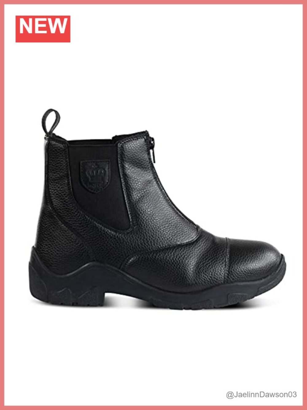 Women's Winter Paddock Boots Waterproof Fur-Lined Zip Equestrian Riding Shoes